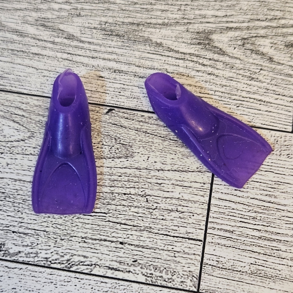 Barbie & Mixed Shoes Lot Ballet Shoes Flippers Skates Pink Purple Accessories - Picture 8 of 8